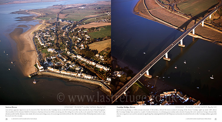 Aerial Coast of Devon, South west England: Instow, Torridge Bridge
