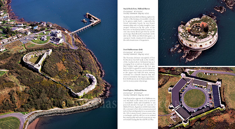 Aerial Coast of Wales: Stack Rock Fort, Fort Hubberstone, Fort Popton, Milford Haven