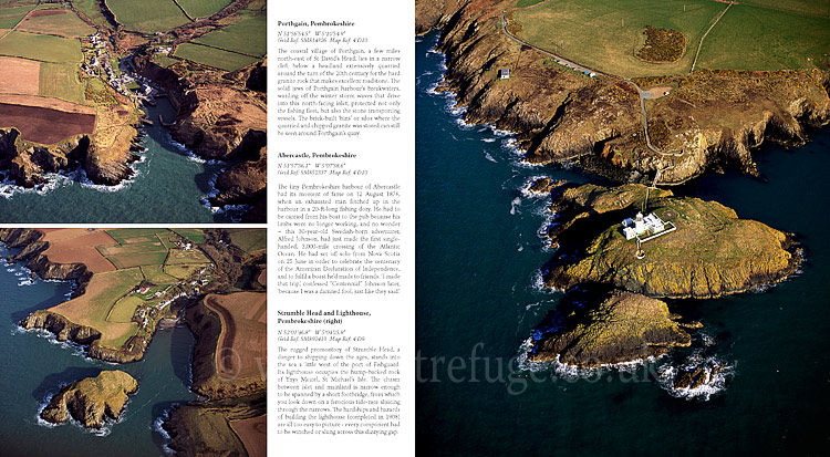 Aerial Coast of Wales:  Porthgain, Abercastle, Strumble Head