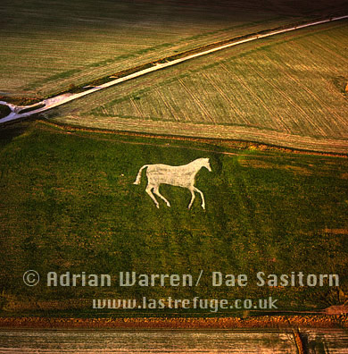 Aerial photo of New Devizes White Horse, Devizes, Wiltshire