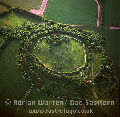 Danebury Ring (Hill Fort), East of Middle Wallop, Wilshire, England 