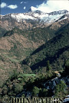 JWnepal62 : Farming settlements, below Annapurna range, Nepal