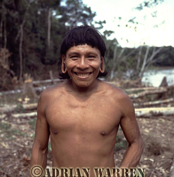 AW_Waorani86, Waorani Indians, rio Cononaco, Ecuador, 1983