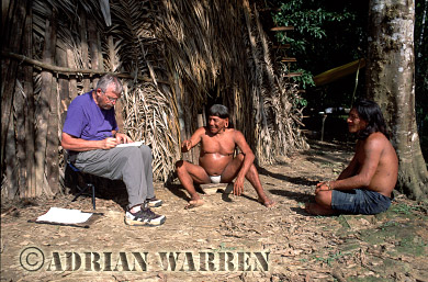 AW_Waorani1100,  Waorani Indians : Caempaede and Pante with James (Jim)Yost