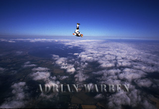 Adrian Warren skydiving, Swansea, Wales