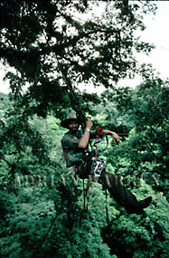 Neil Rettig on horizontal rope in Costa Rica