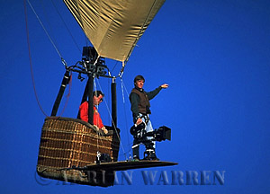 Camera Platform on Balloon: RICHARD TURNBULL and ADRIAN WARREN over Etosha National Park, Namibia