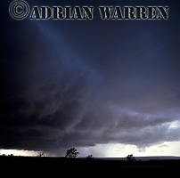 Tornadic Supercell near Sweetwater, Texas, USA. This one produced hail the size of tennis balls 